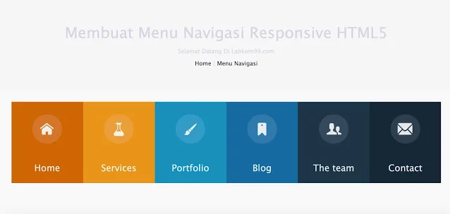 Membuat Menu Navigasi Responsive HTML5