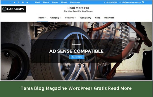 Tema Blog Magazine WordPress Gratis Read More