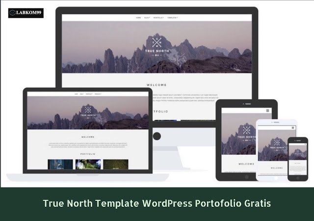 True North Template WordPress Portfolio Gratis