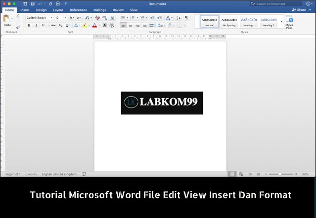 Tutorial Microsoft Word File Edit View Insert Dan Format