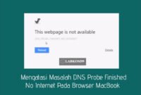 Masalah DNS Probe Finished No Internet Pada Browser MacBook