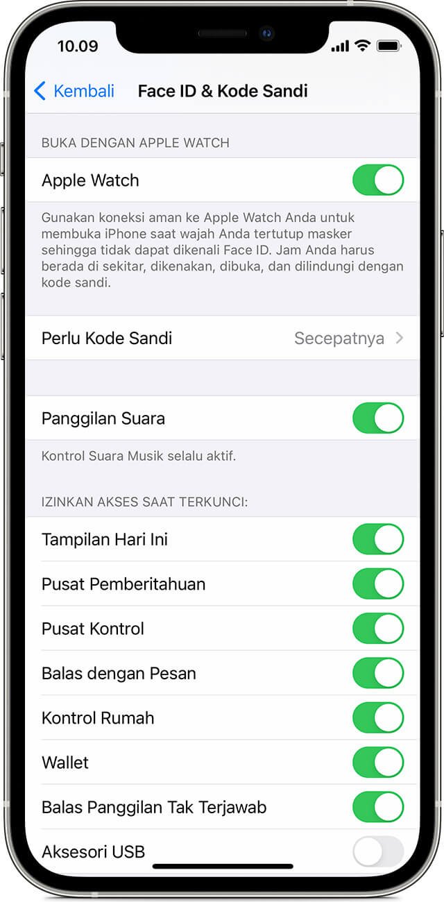 Cara Membuka Kunci iPhone Dengan Apple Watch Saat Memakai Masker