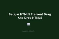 Belajar HTML5 Element Drag And Drop HTML5