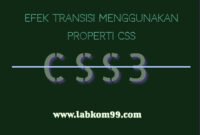 Efek Transisi Menggunakan Properti CSS