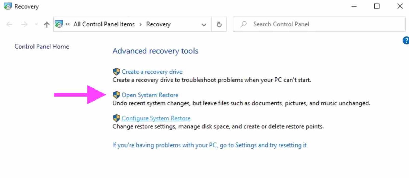 Cara Mengatasi System Restore Windows 10 Yang Tidak Berfungsi