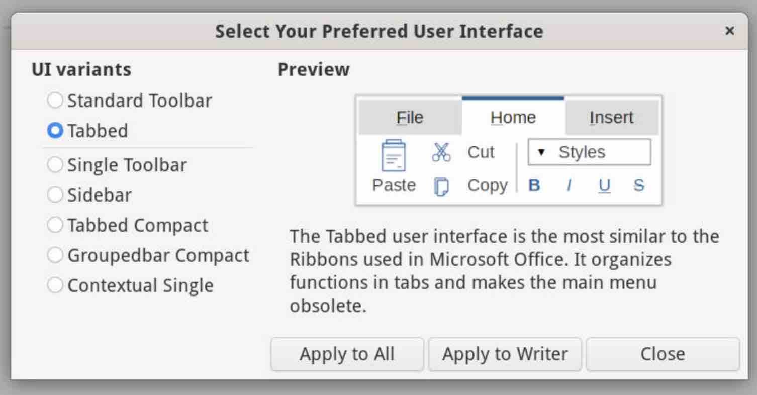 Cara Merubah Tampilan LibreOffice Terlihat Seperti Microsoft Office