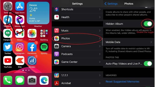 Menyembunyikan Foto Dan Video di iPhone Atau iPad