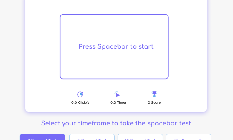 Game Spacebar Teratas Untuk Menguji Kecepatan Dan Keterampilan Mengeklik Bilah Spasi