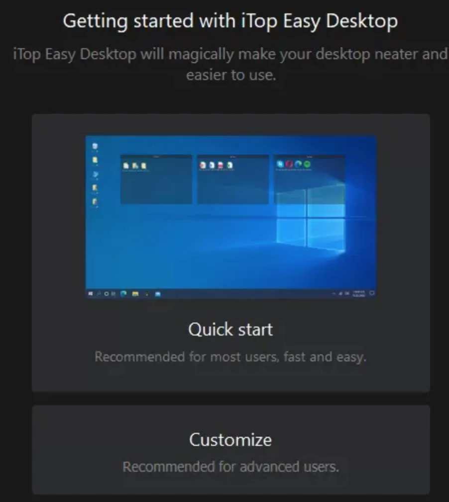 iTop Easy Desktop Software
