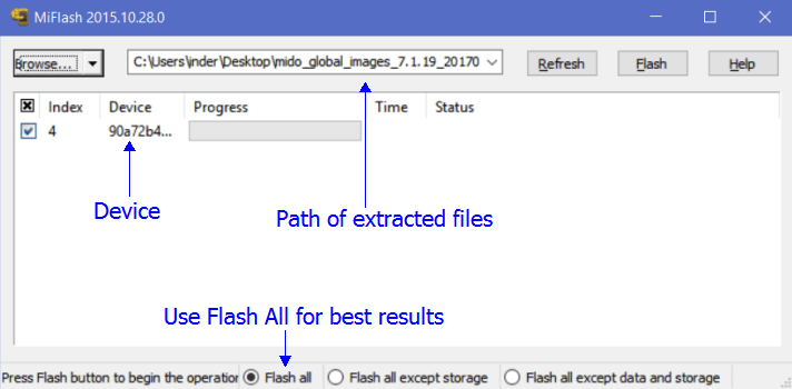 Xiaomi Mi Flash Tool