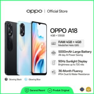 OPPO A18 4GB/128GB 5000mAh Large Battery 90Hz Sunlight Display IP54 Dust Water Resistance