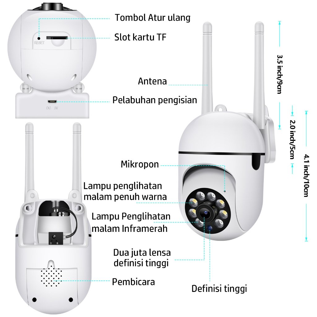 Camera CCTV Wi-Fi Mini 8MP Membawa Keamanan dan Koneksi ke Level Berikutnya