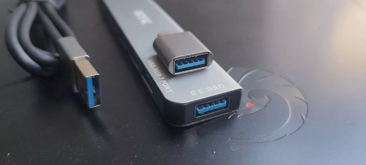 Pengalaman Menggunakan USB HUB 3.0 NYK 7 Port Cable 1M OTG Type C
